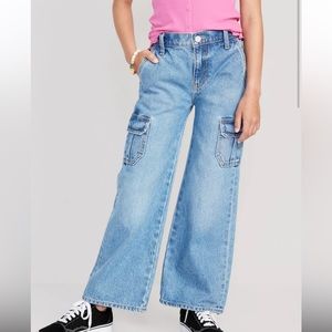 TEEN WIDE LEG CARGO JEANS